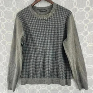 Banana Republic 100% cotton Checker Crew neck Pullover Men's Sweater M